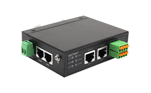 工業(yè)級(jí)RS-232/485/422 串口轉(zhuǎn)TCP/IP服務(wù)器_UT-6802A-SW 10/100M以太網(wǎng)轉(zhuǎn) 2 口串口服務(wù)器
