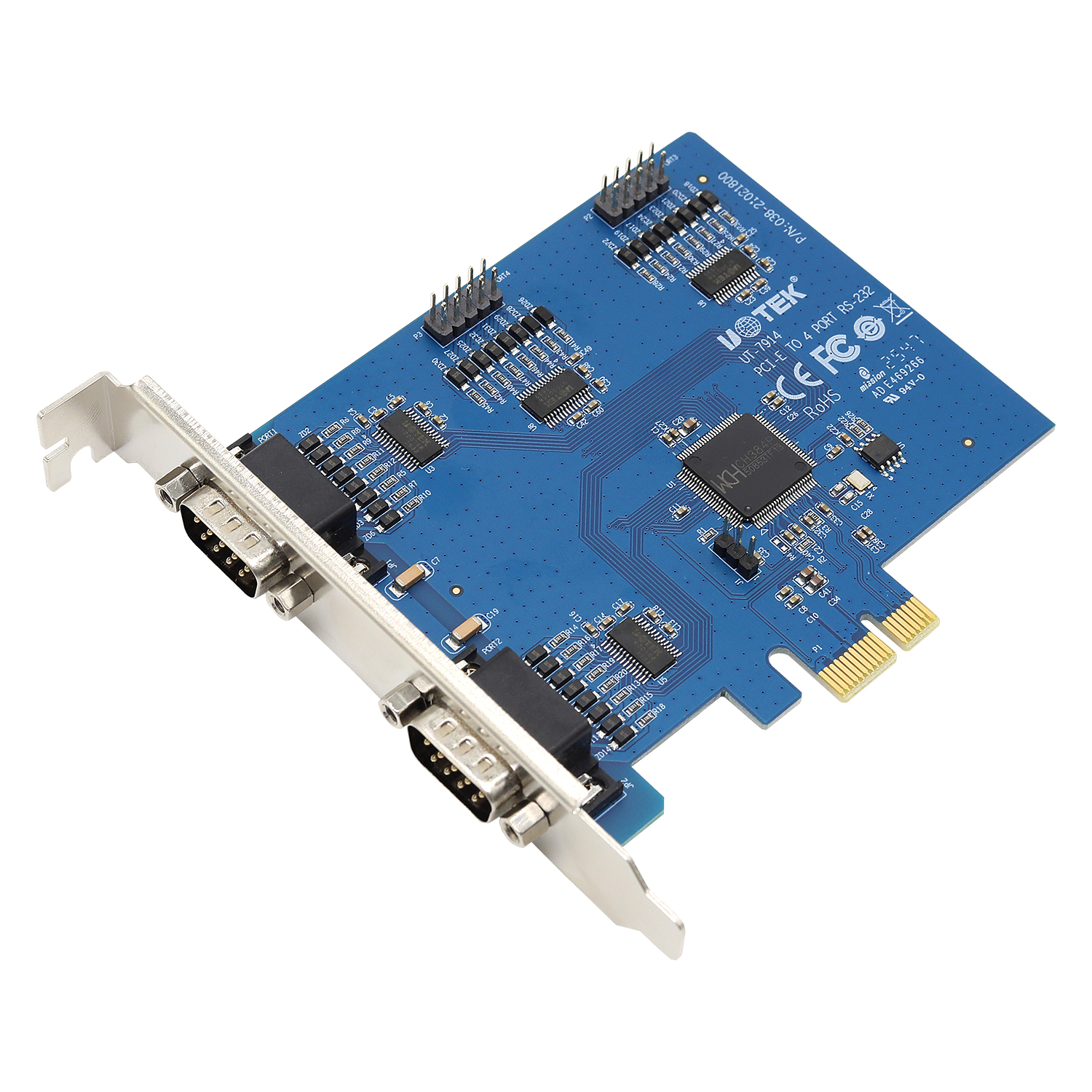 PCI-E轉(zhuǎn)4口RS-232多串口卡